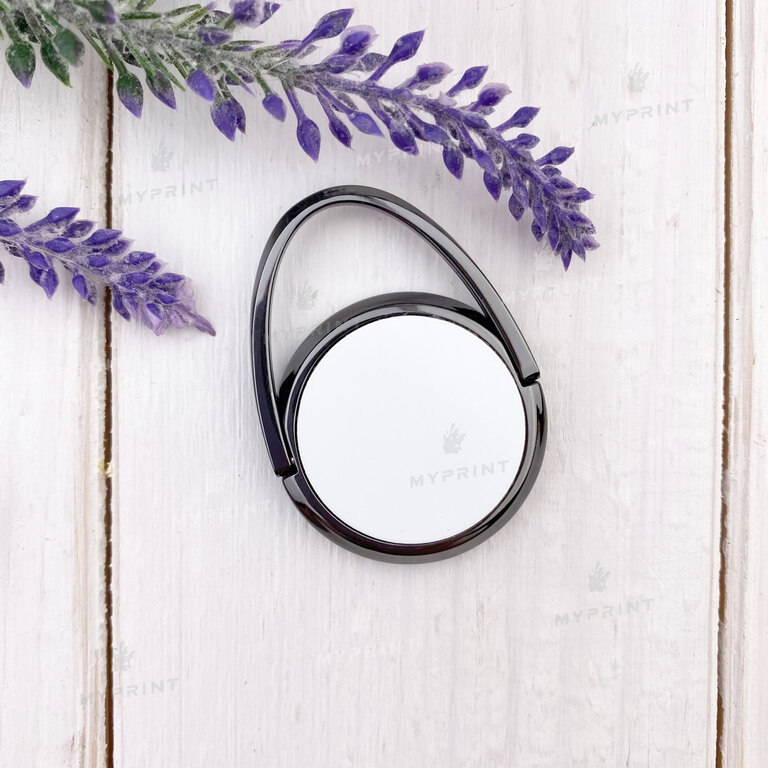 Popsocket for sublimation metal round black d = 30 mm (7628)  Popsocket for sublimation metal round black d = 30 mm (7628)