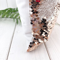 Pillow with sequins for sublimation square 30*30 cm champagne (7357) - фото 2 Pillow with sequins for sublimation square 30*30 cm champagne (7357) - фото 2 - Blanks for sublimation