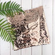 Pillow with sequins for sublimation square 30*30 cm champagne (7357) - фото 3 Pillow with sequins for sublimation square 30*30 cm champagne (7357) - фото 3 - Blanks for sublimation