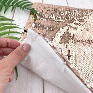 Pillow with sequins for sublimation square 30*30 cm champagne (7357) - фото 4 Pillow with sequins for sublimation square 30*30 cm champagne (7357) - фото 4 - Blanks for sublimation