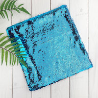 Pillow with sequins for sublimation square 30*30 cm blue (7360) - фото 3 Pillow with sequins for sublimation square 30*30 cm blue (7360) - фото 3 - Blanks for sublimation