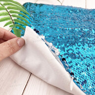 Pillow with sequins for sublimation square 30*30 cm blue (7360) - фото 4 Pillow with sequins for sublimation square 30*30 cm blue (7360) - фото 4 - Blanks for sublimation