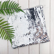 Pillow with sequins for sublimation square 30*30 cm silver (7359) - фото 3 Pillow with sequins for sublimation square 30*30 cm silver (7359) - фото 3 - Blanks for sublimation
