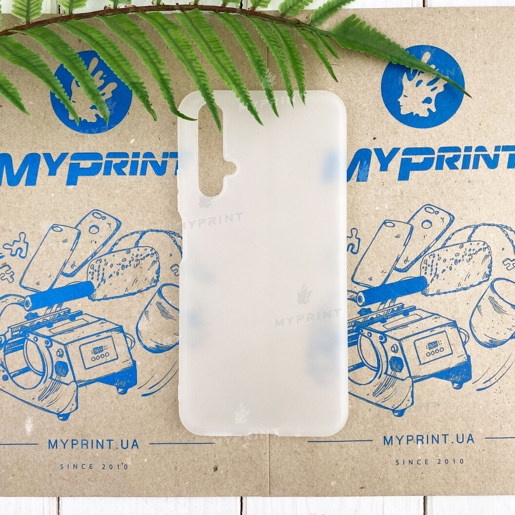 Чохол силіконовий для Huawei Nova 5T білий (7413) - фото 1 - Чохли для УФ друку
