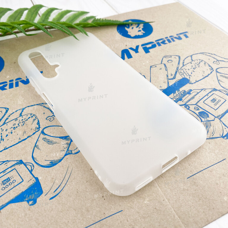 Чохол силіконовий для Huawei Nova 5T білий (7413) 