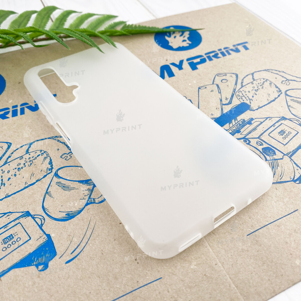 Чохол силіконовий для Huawei Nova 5T білий (7413) - фото 2 - Чохли для УФ друку