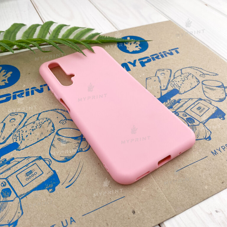 Чохол силіконовий для Huawei Nova 5T рожевий (7414)  Чохол силіконовий для Huawei Nova 5T рожевий (7414)