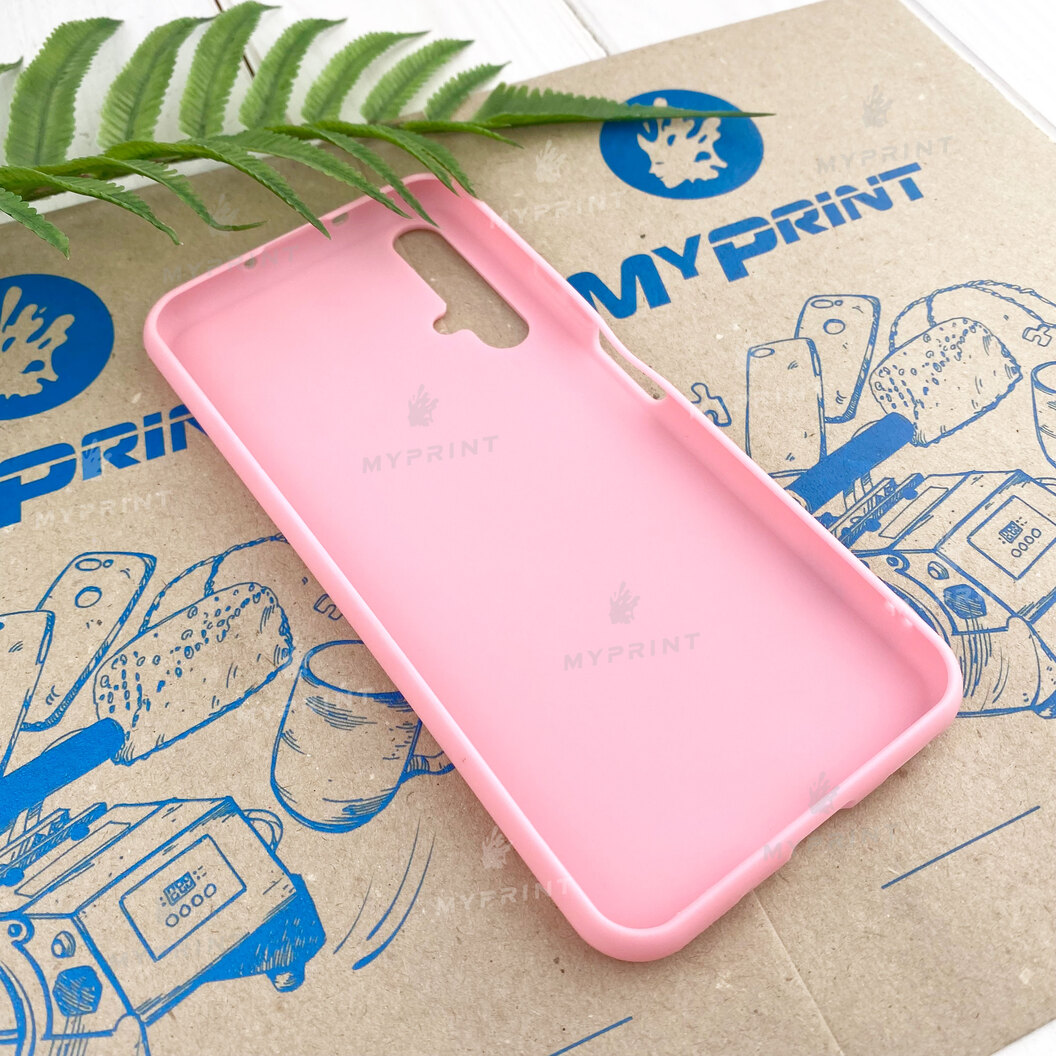 Чохол силіконовий для Huawei Nova 5T рожевий (7414) - фото 3 Чохол силіконовий для Huawei Nova 5T рожевий (7414) - фото 3 - Чохли для УФ друку