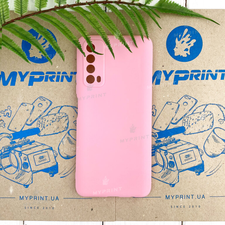 Чохол силіконовий для Huawei P Smart 2021 рожевий (7450)  Чохол силіконовий для Huawei P Smart 2021 рожевий (7450)