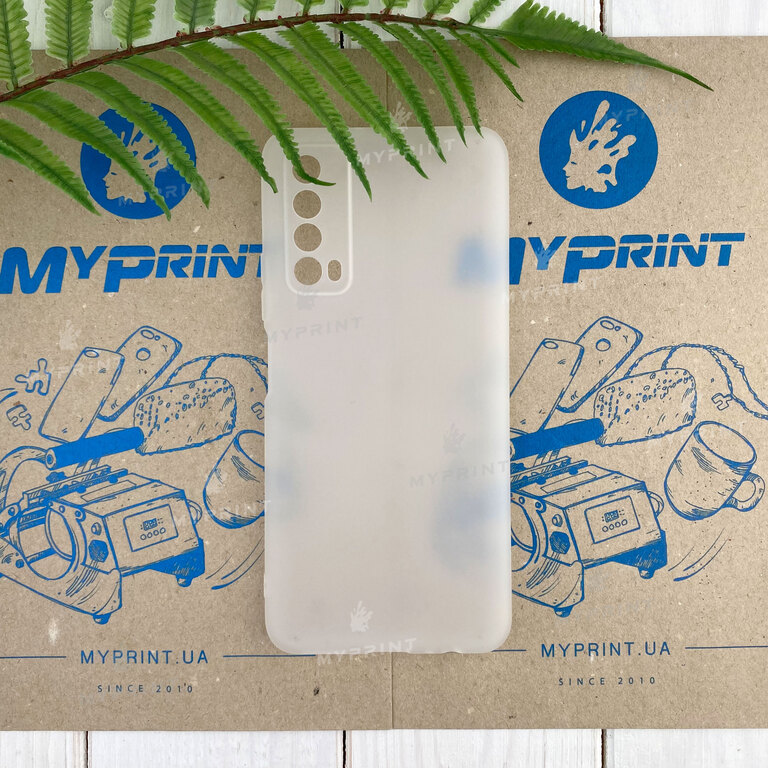 Silicone case for Huawei P Smart 2021 white (7449)  Silicone case for Huawei P Smart 2021 white (7449)