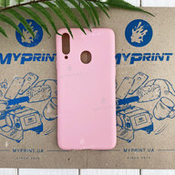 Чохол силіконовий для Samsung A20s рожевий (7455) - фото 1 - Чохли для УФ друку