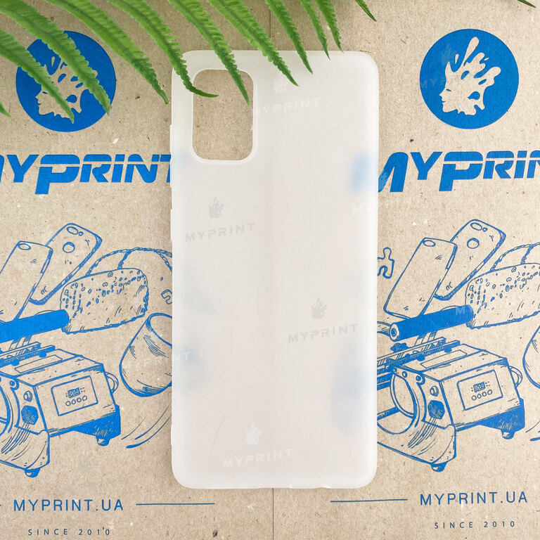 Чохол силіконовий для Samsung A71 білий (7452) 