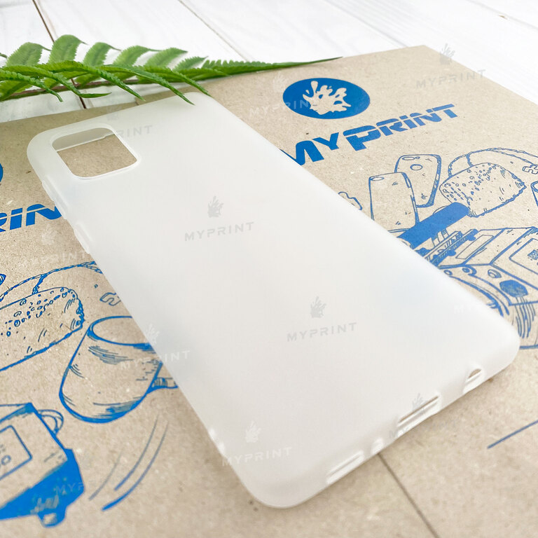 Чохол силіконовий для Samsung A71 білий (7452) 