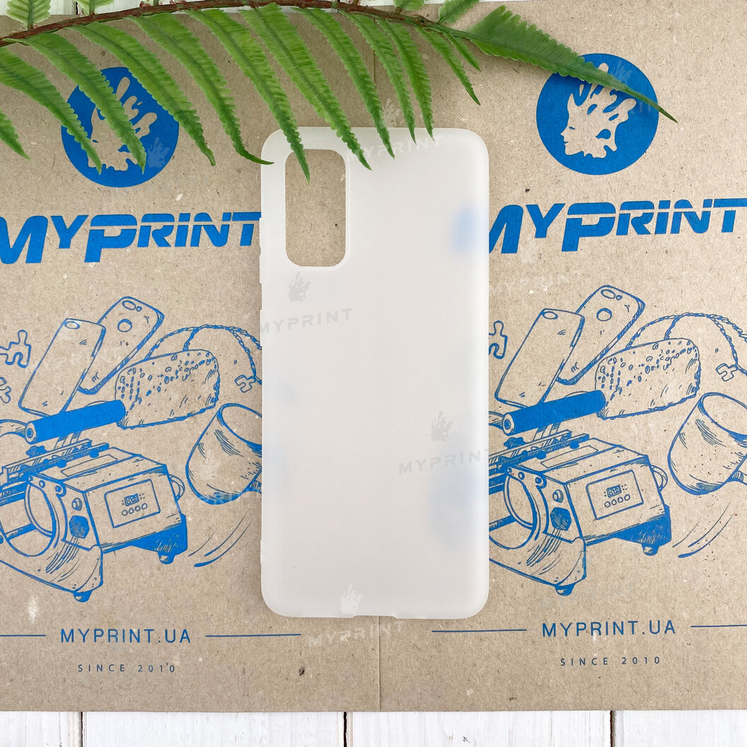 Чохол силіконовий для Samsung S20 білий (7421) - фото 1 Чохол силіконовий для Samsung S20 білий (7421) - фото 1 - Чохли для УФ друку