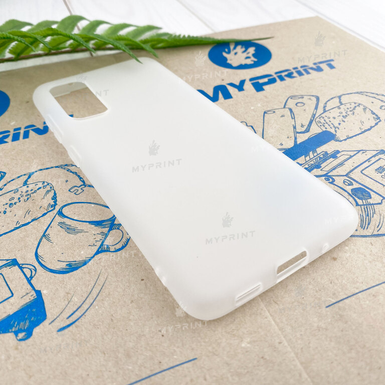 Чохол силіконовий для Samsung S20 білий (7421) 