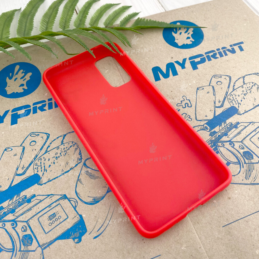 Чохол силіконовий для Samsung S20 червоний (7423) - фото 3 Чохол силіконовий для Samsung S20 червоний (7423) - фото 3 - Чохли для УФ друку
