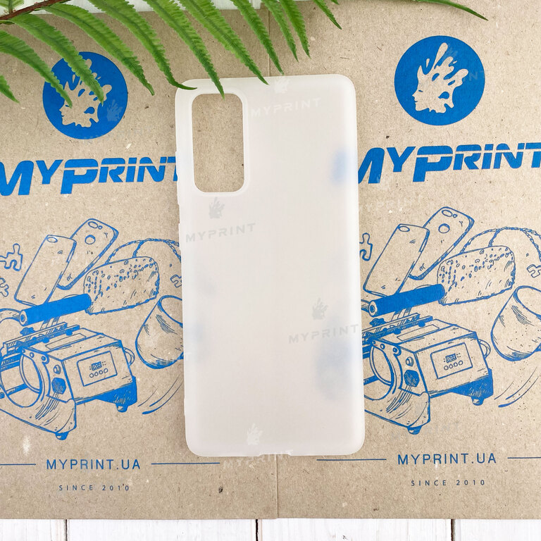 Чохол силіконовий для Samsung S20 FE білий (7436) 