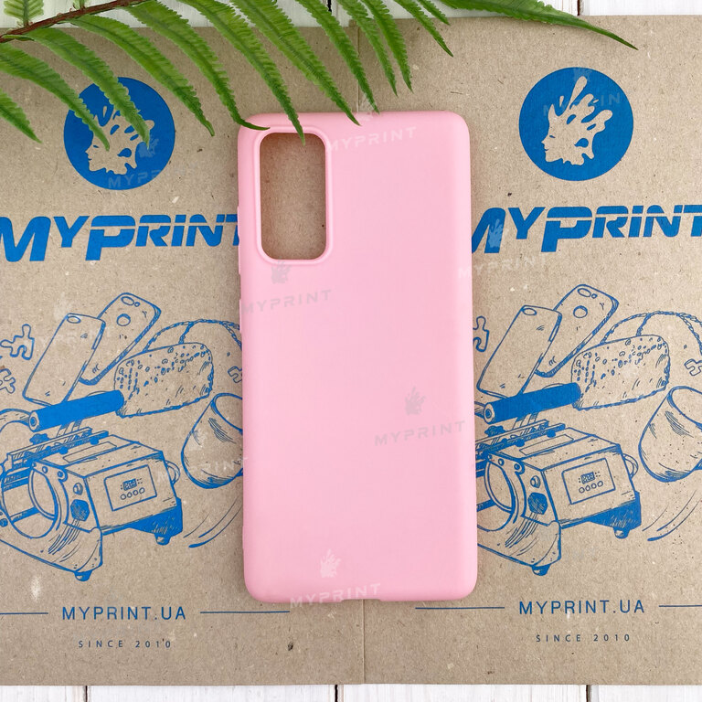 Silicone cover for Samsung S20 FE pink (7437)  Silicone cover for Samsung S20 FE pink (7437)