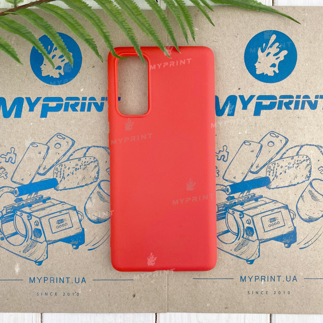 Чохол силіконовий для Samsung S20 FE червоний (7438) - фото 1 Чохол силіконовий для Samsung S20 FE червоний (7438) - фото 1 - Чохли для УФ друку