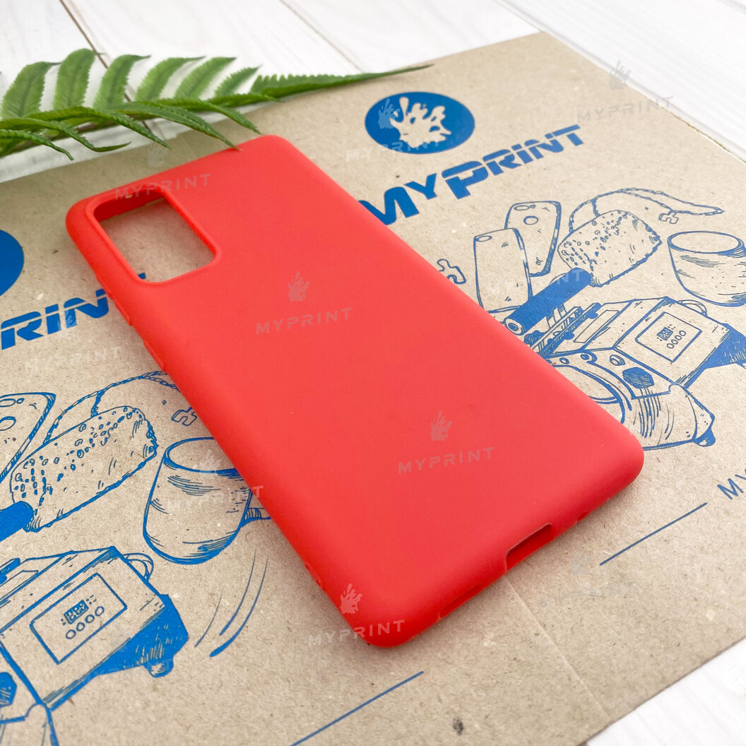 Чохол силіконовий для Samsung S20 FE червоний (7438) - фото 2 Чохол силіконовий для Samsung S20 FE червоний (7438) - фото 2 - Чохли для УФ друку