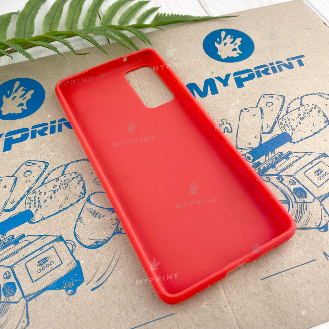Чохол силіконовий для Samsung S20 FE червоний (7438) - фото 3 Чохол силіконовий для Samsung S20 FE червоний (7438) - фото 3 - Чохли для УФ друку