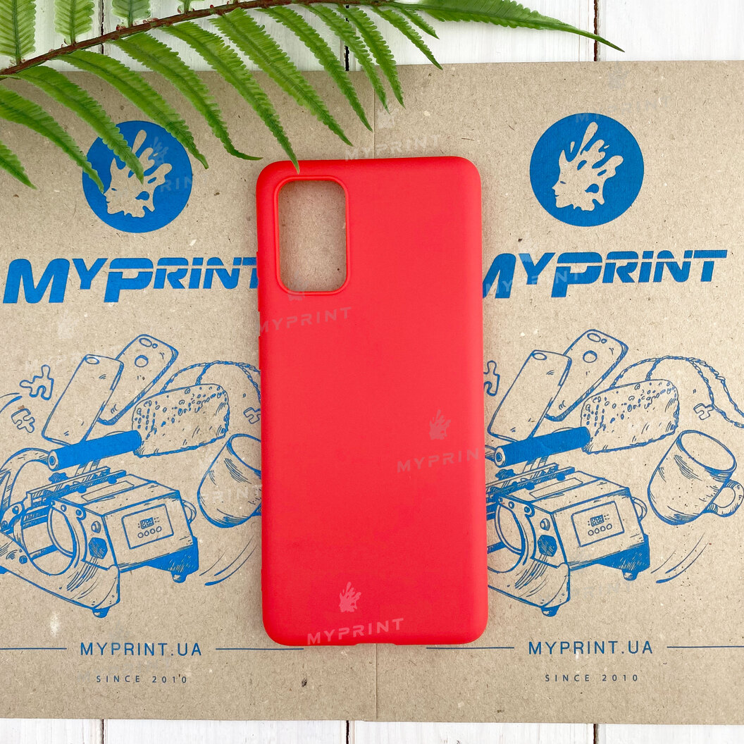 Чохол силіконовий для Samsung S20 Plus червоний (7417) - фото 1 Чохол силіконовий для Samsung S20 Plus червоний (7417) - фото 1 - Чохли для УФ друку