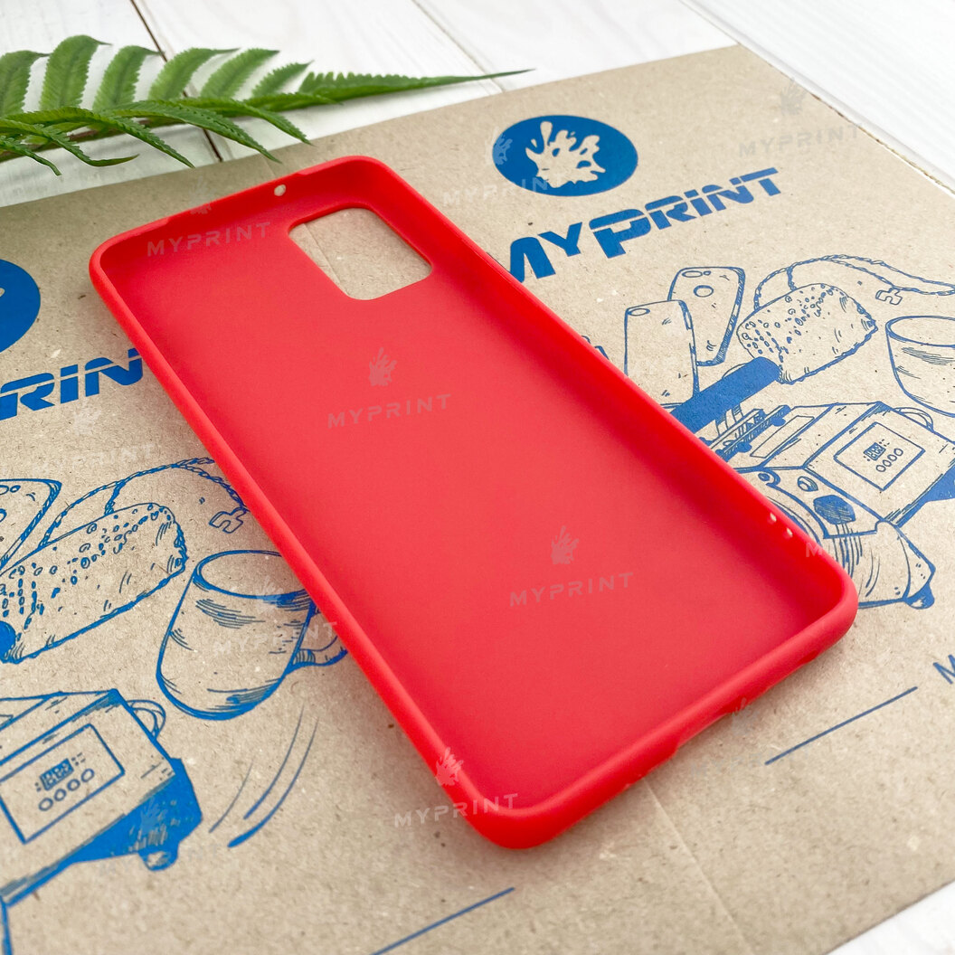 Чохол силіконовий для Samsung S20 Plus червоний (7417) - фото 3 Чохол силіконовий для Samsung S20 Plus червоний (7417) - фото 3 - Чохли для УФ друку