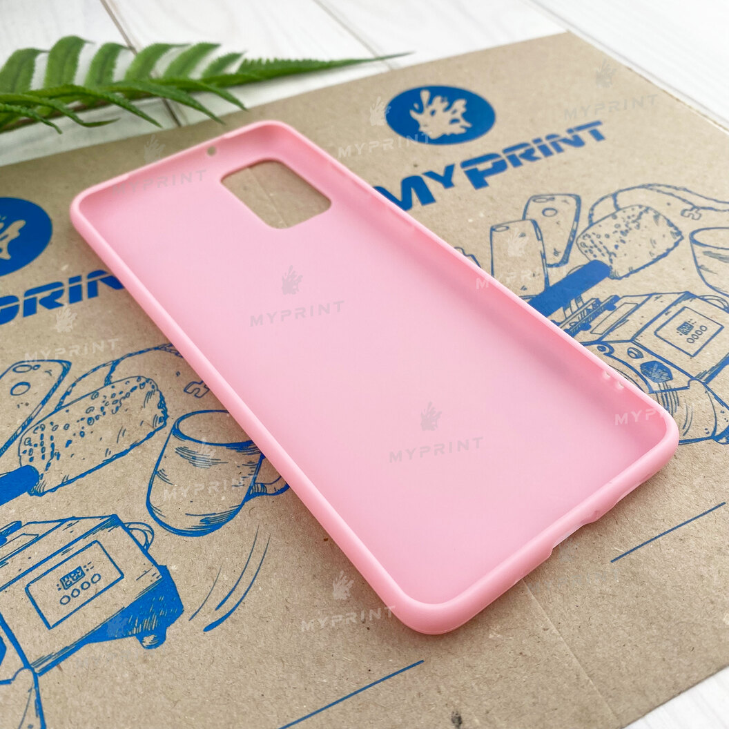 Silicone cover for Samsung S20 Plus pink (7418) - фото 3 Silicone cover for Samsung S20 Plus pink (7418) - фото 3 - Covers for UV printing
