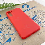 Чохол силіконовий для Samsung S21 червоний (7441) - фото 2 Чохол силіконовий для Samsung S21 червоний (7441) - фото 2 - Чохли для УФ друку