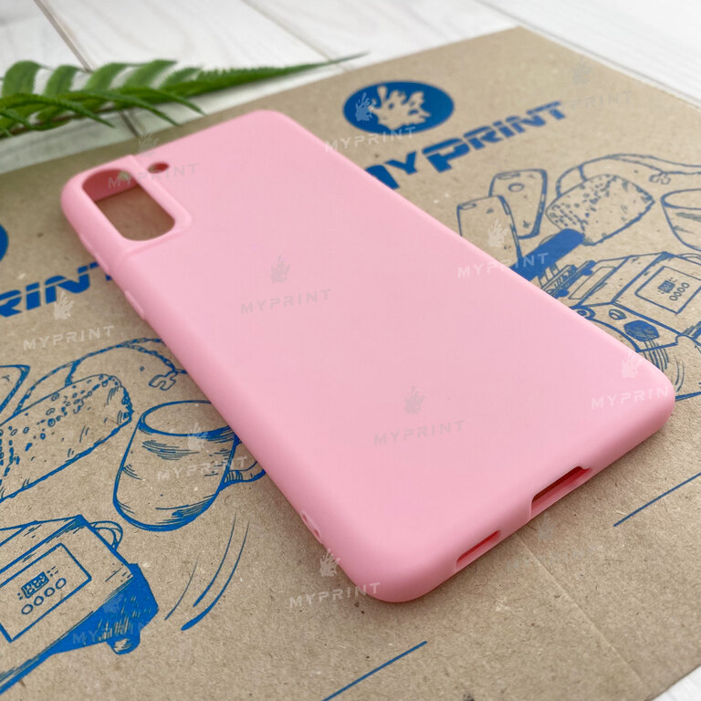 Чохол силіконовий для Samsung S21 Plus рожевий (7442) 