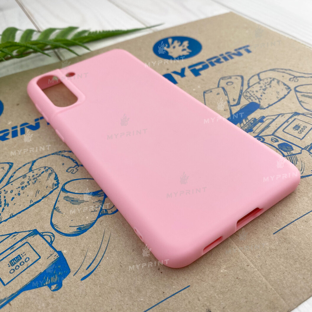 Чохол силіконовий для Samsung S21 Plus рожевий (7442) - фото 2 - Чохли для УФ друку
