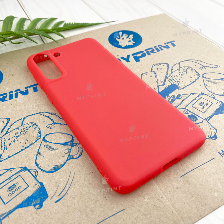 Чохол силіконовий для Samsung S21 Plus червоний (7443) 