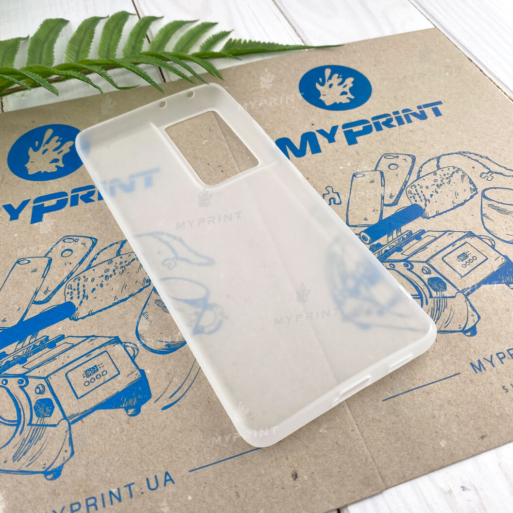 Чохол силіконовий для Samsung S21 Ultra білий (7444) - фото 3 - Чохли для УФ друку