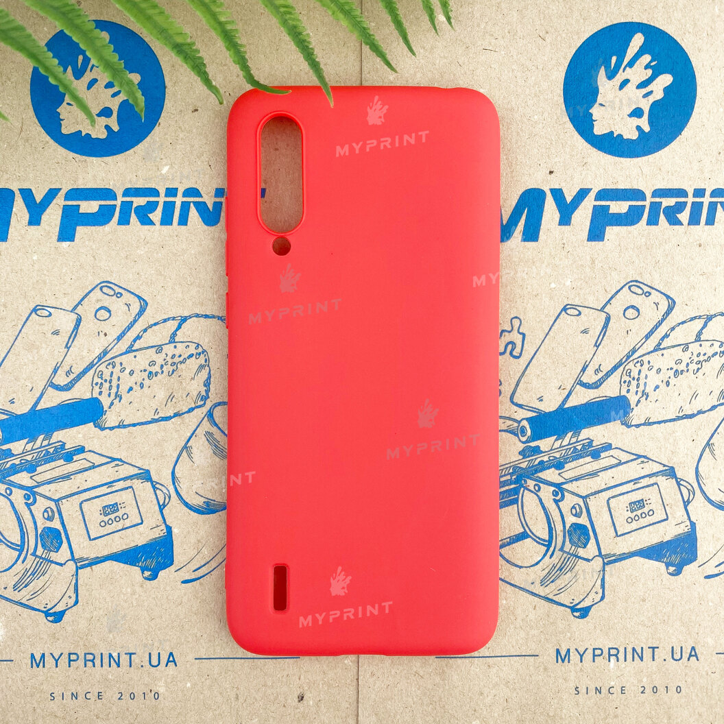 Silicone cover for Xiaomi MI9 Lite / MI CC9 red (7456) - фото 1 Silicone cover for Xiaomi MI9 Lite / MI CC9 red (7456) - фото 1 - Covers for UV printing
