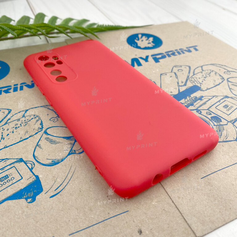 Чехол силиконовый для Xiaomi Mi Note 10 Lite красный (7434)  Чехол силиконовый для Xiaomi Mi Note 10 Lite красный (7434)