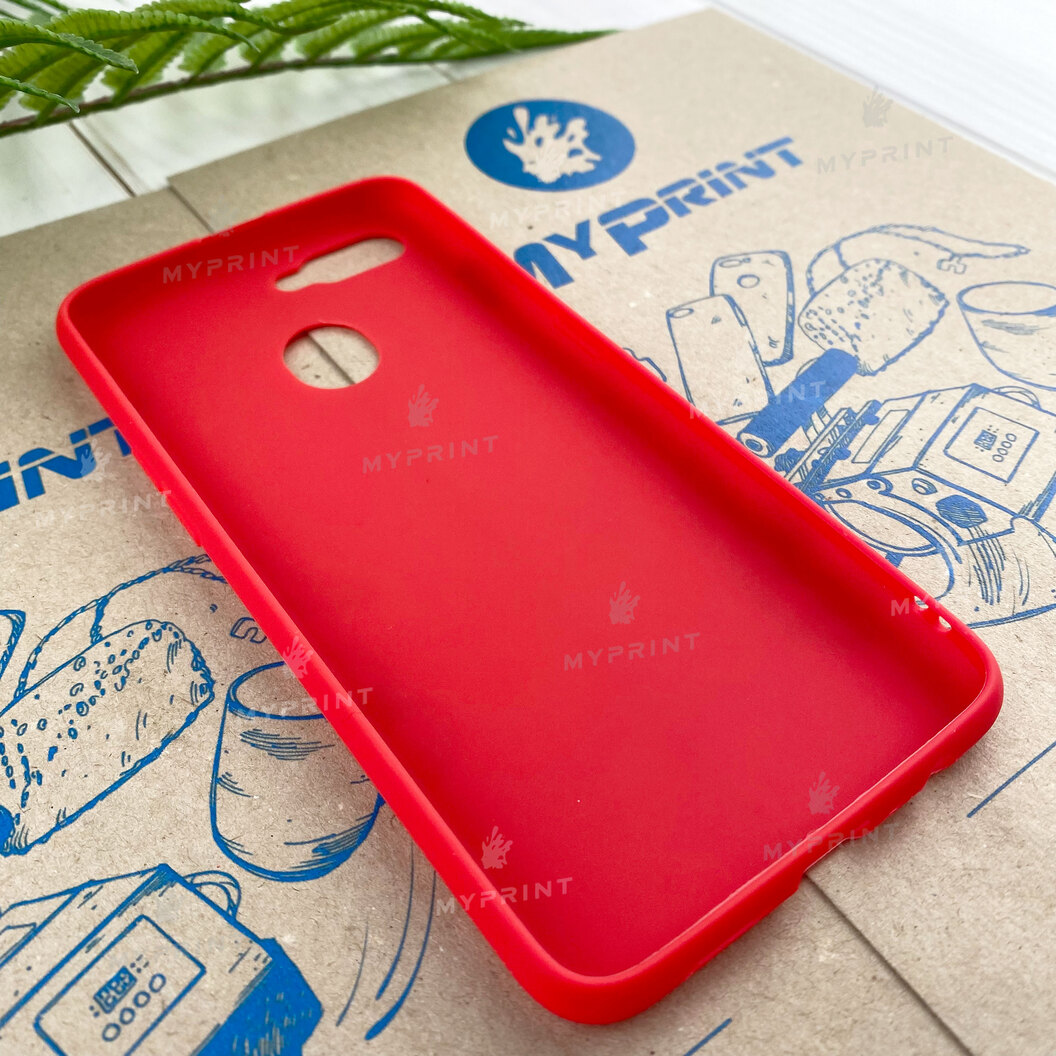 Чохол силіконовий для Oppo A5s/A12 червоний (7808) - фото 3 Чохол силіконовий для Oppo A5s/A12 червоний (7808) - фото 3 - Чохли для УФ друку