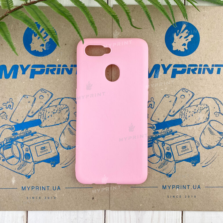 Чохол силіконовий для Oppo A5s/A12 рожевий (7807) 