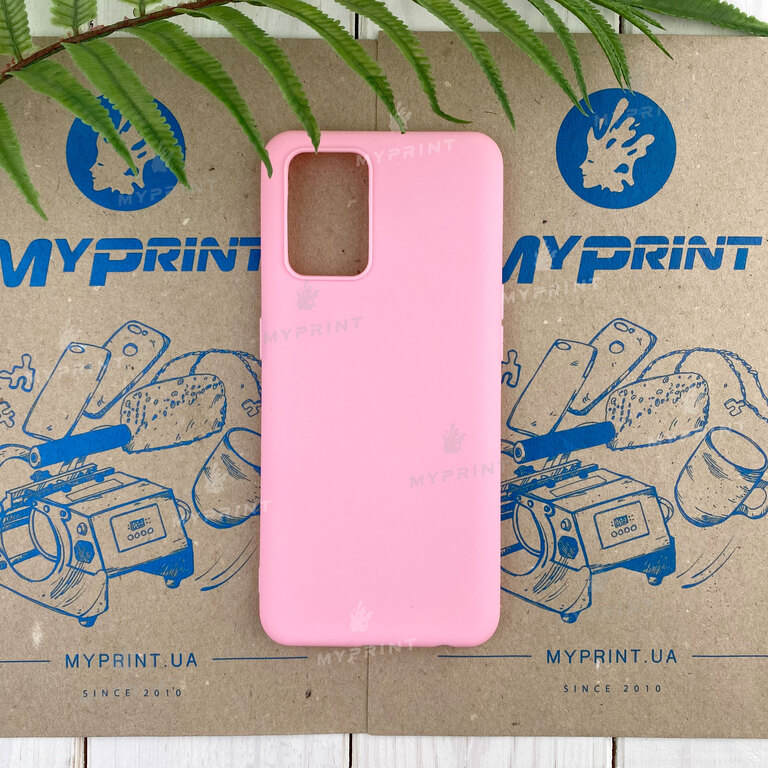 Чохол силіконовий для Oppo A74 4G рожевий (7805) 