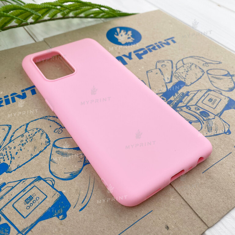 Чохол силіконовий для Oppo A74 4G рожевий (7805) 