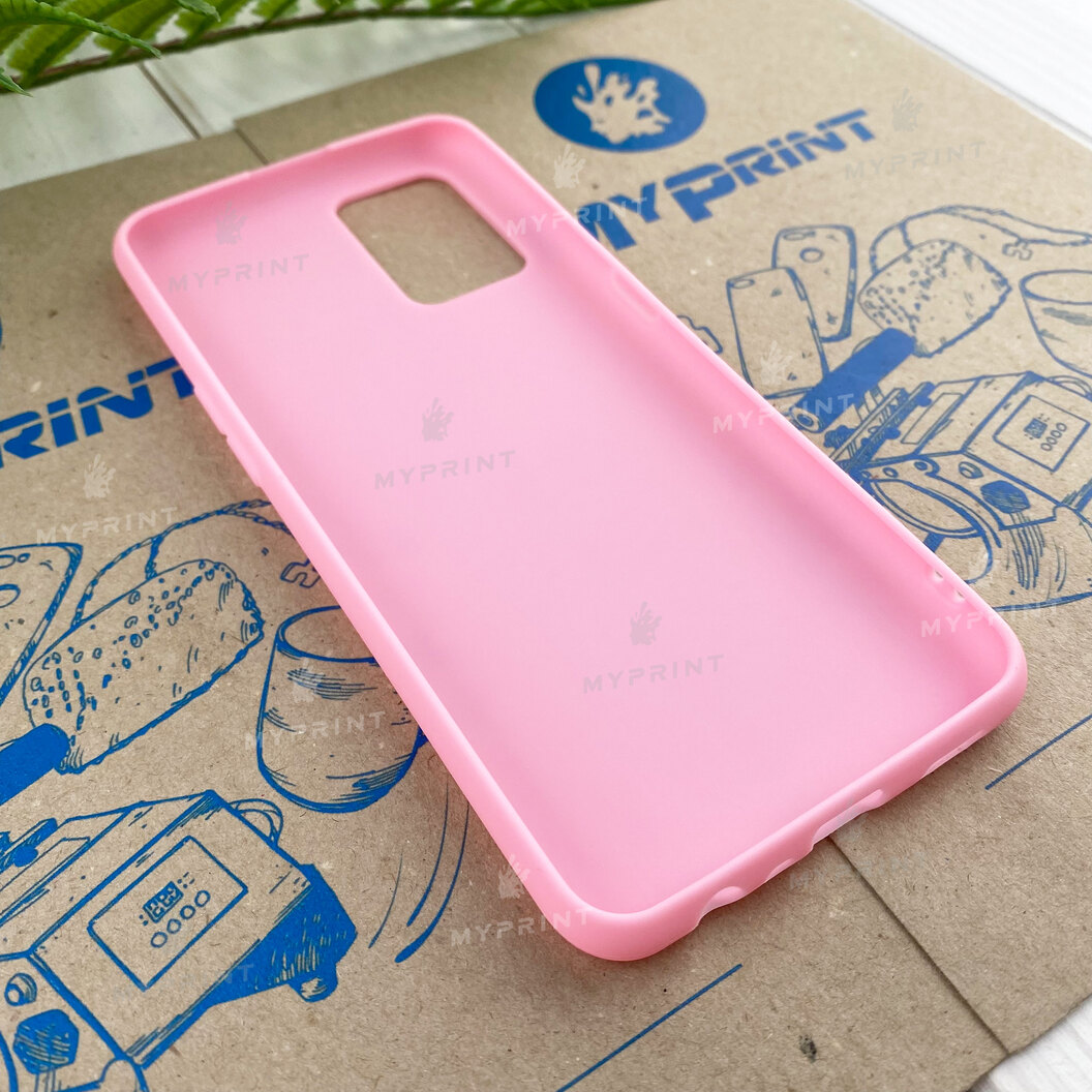 Чохол силіконовий для Oppo A74 4G рожевий (7805) - фото 3 - Чохли для УФ друку