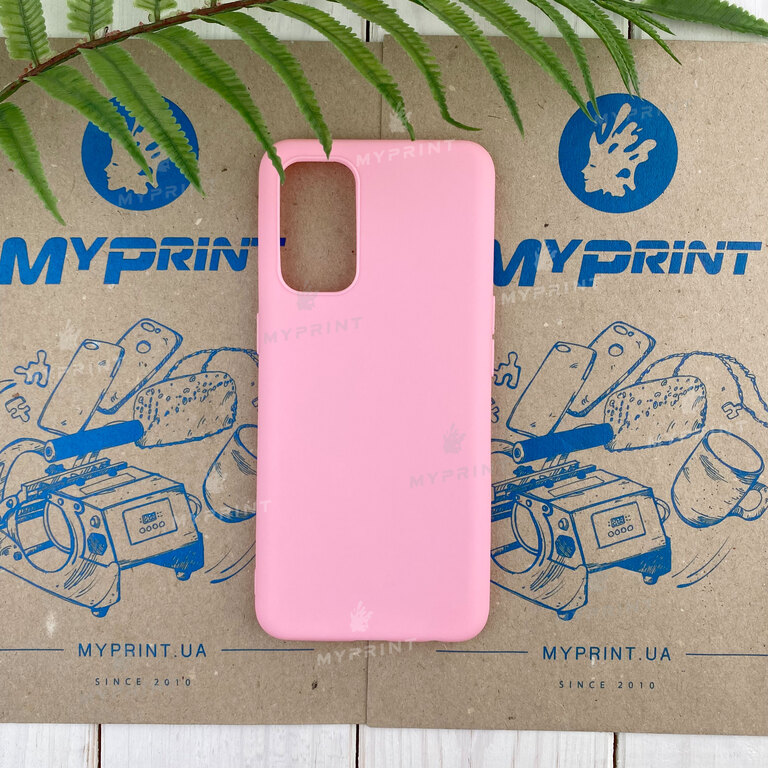 Чохол силіконовий для Oppo Reno 5 4G рожевий (7801) 