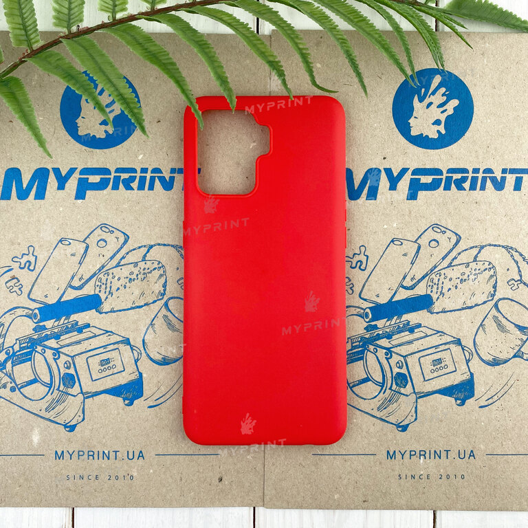 Чохол силіконовий для Oppo Reno 5 Lite червоний (7795) 