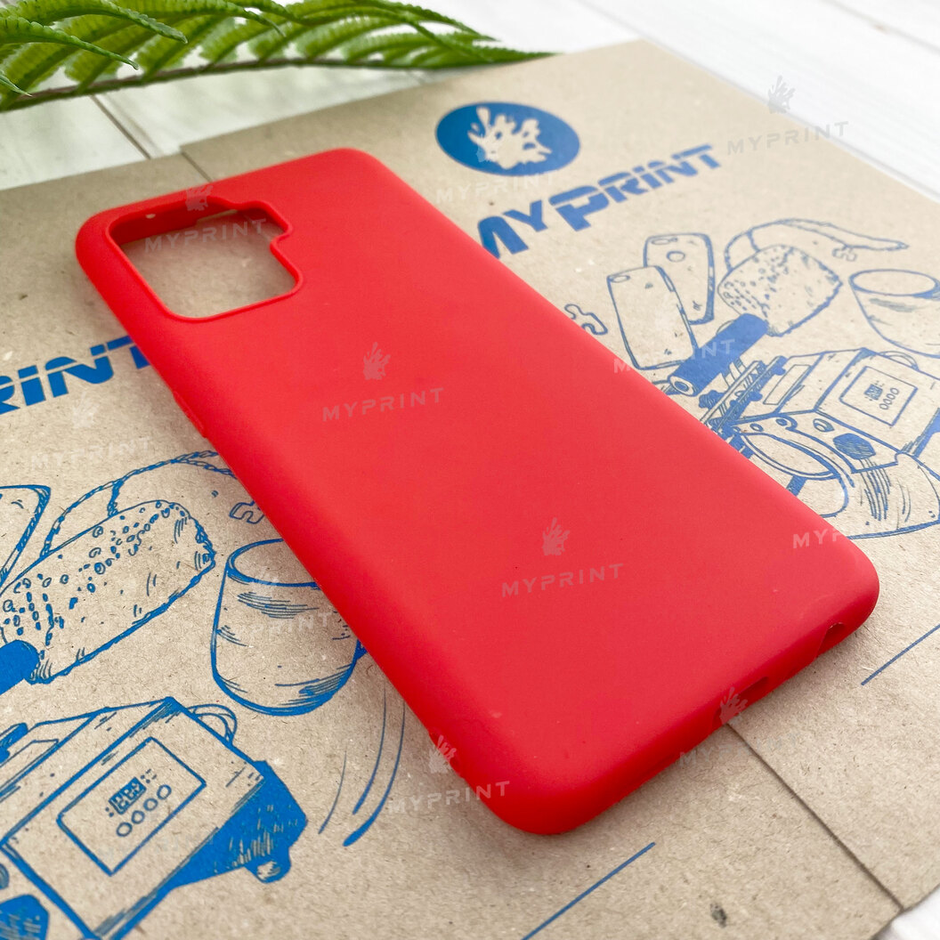 Чохол силіконовий для Oppo Reno 5 Lite червоний (7795) - фото 2 - Чохли для УФ друку