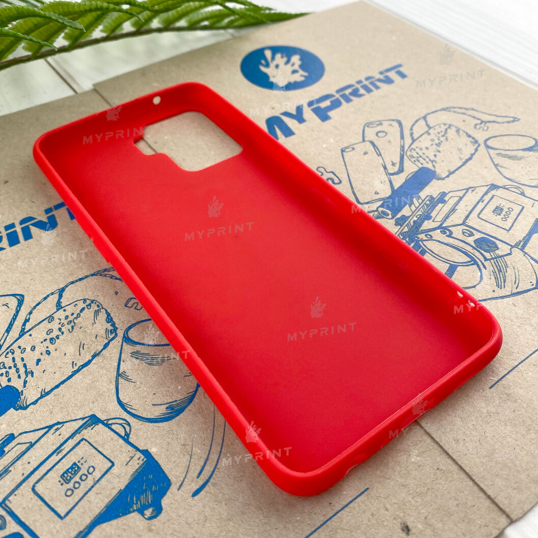 Чохол силіконовий для Oppo Reno 5 Lite червоний (7795) - фото 3 - Чохли для УФ друку