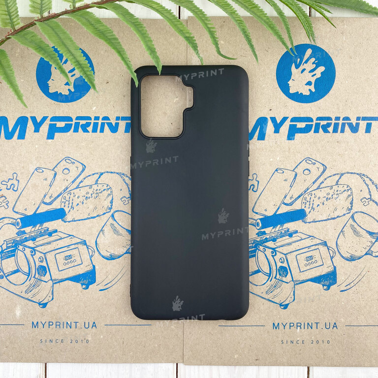 Чохол силіконовий для Oppo Reno 5 Lite чорний (7797) 