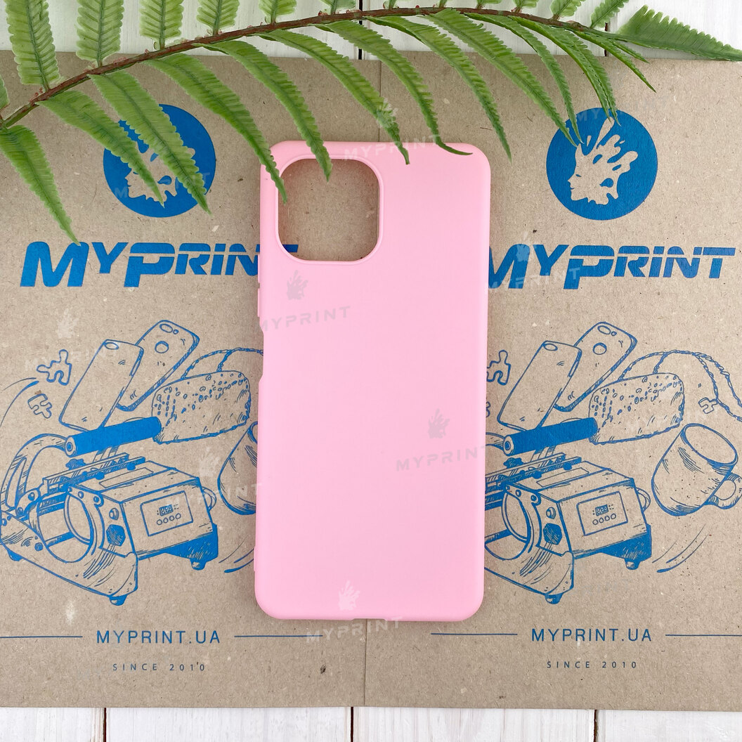 Silicone cover for Xiaomi MI 11 Lite pink (7791) - фото 1 Silicone cover for Xiaomi MI 11 Lite pink (7791) - фото 1 - Covers for UV printing