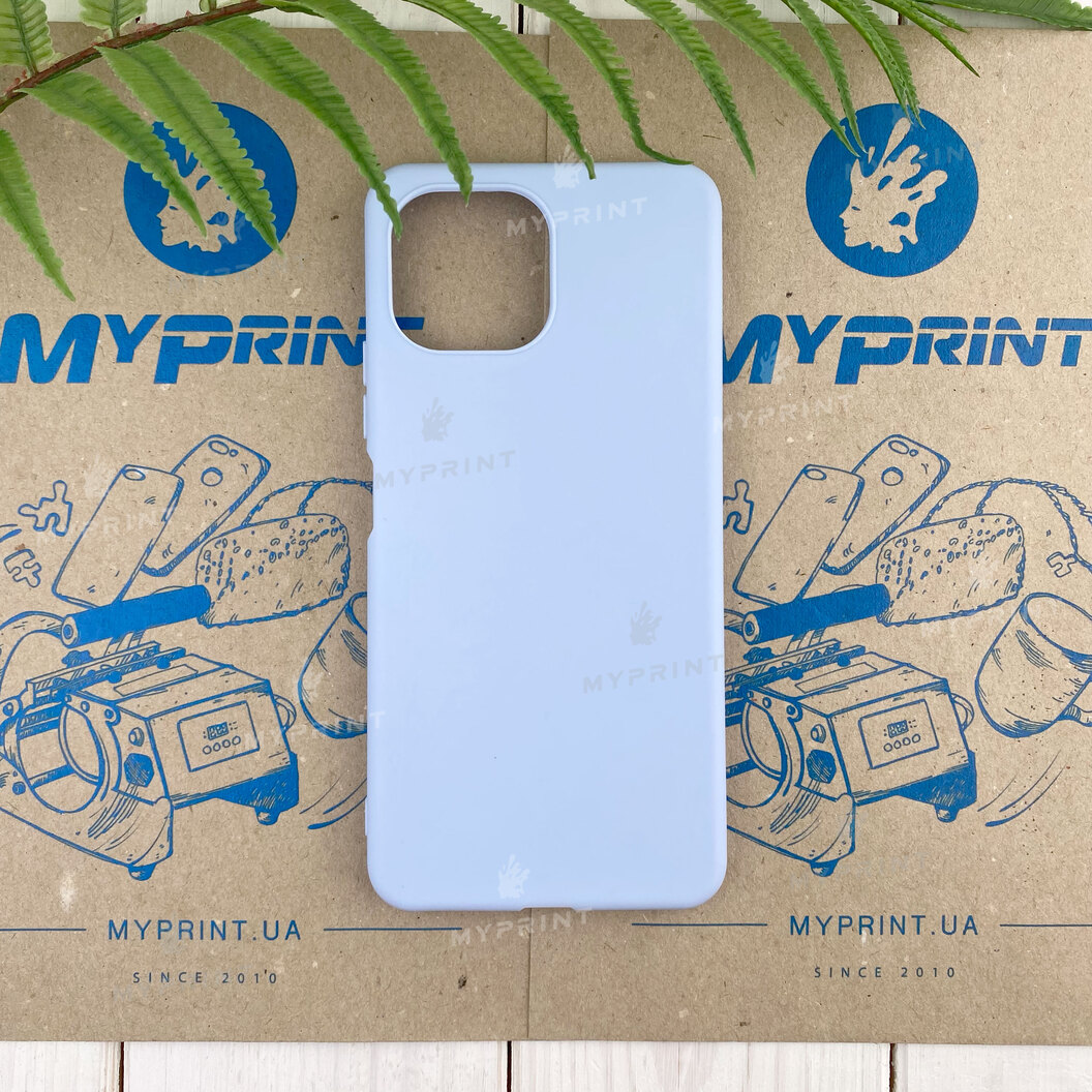 Чохол силіконовий для Xiaomi MI 11 Lite блакитний (7825) - фото 1 - Чохли для УФ друку