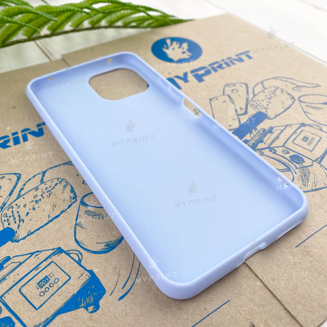 Чохол силіконовий для Xiaomi MI 11 Lite блакитний (7825) - фото 3 - Чохли для УФ друку