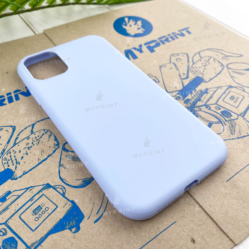 Silicone case for iPhone 11 blue (7815) - фото 2 Silicone case for iPhone 11 blue (7815) - фото 2 - Covers for UV printing