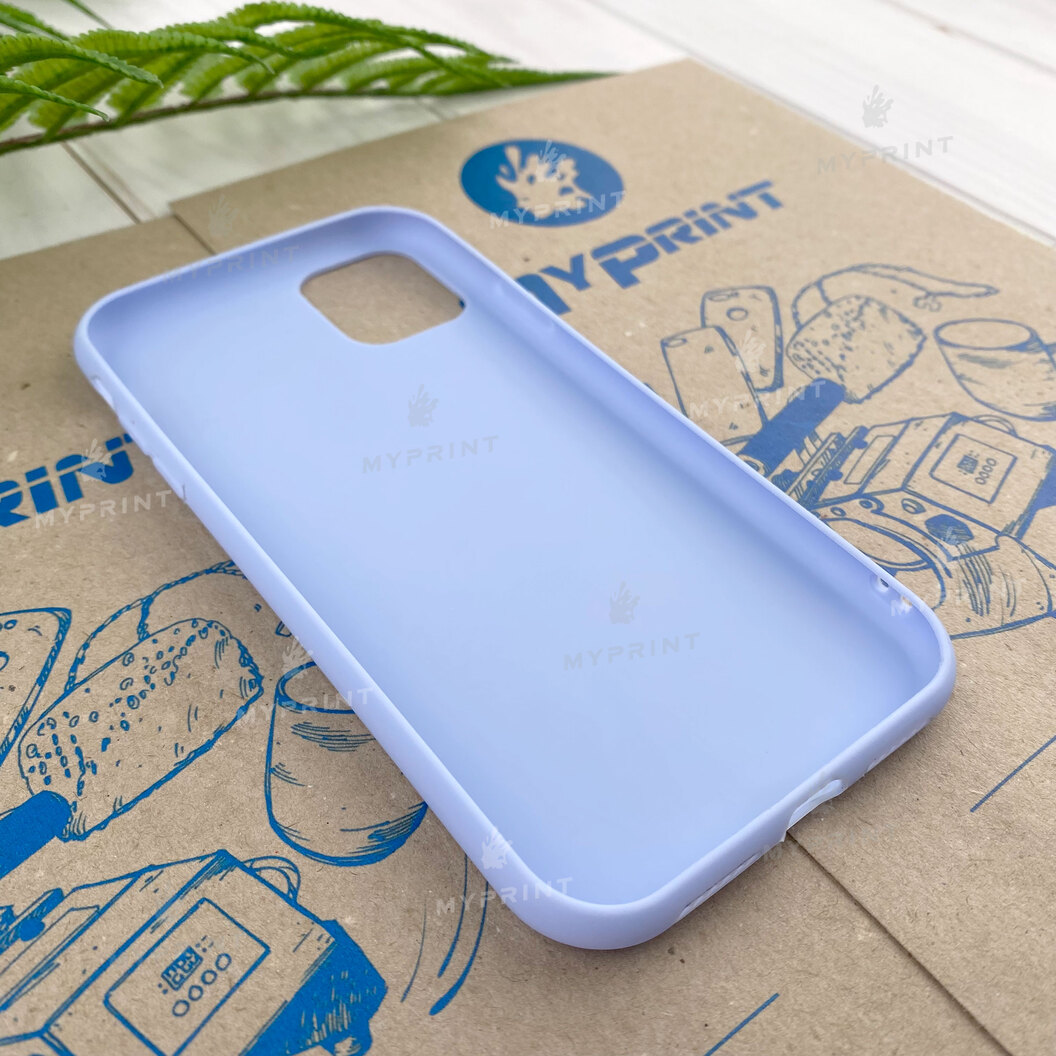 Silicone case for iPhone 11 blue (7815) - фото 3 Silicone case for iPhone 11 blue (7815) - фото 3 - Covers for UV printing